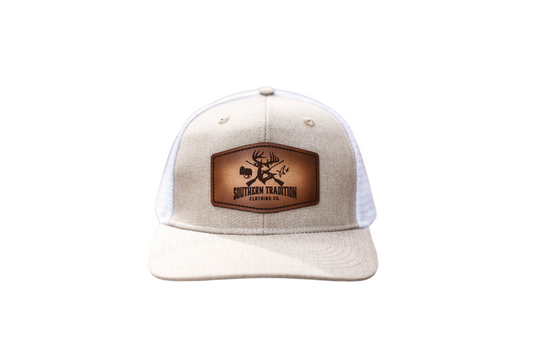 Khaki & White 6 Panel