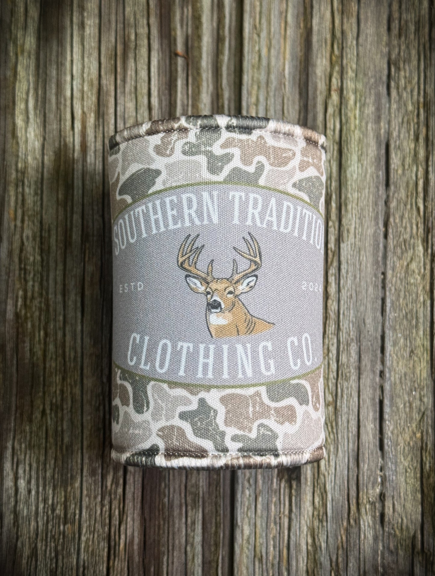 Deer Camo Can Cooler