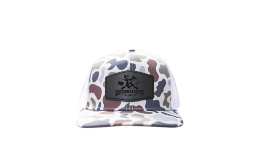 Brackish Camo & White 6 Panel