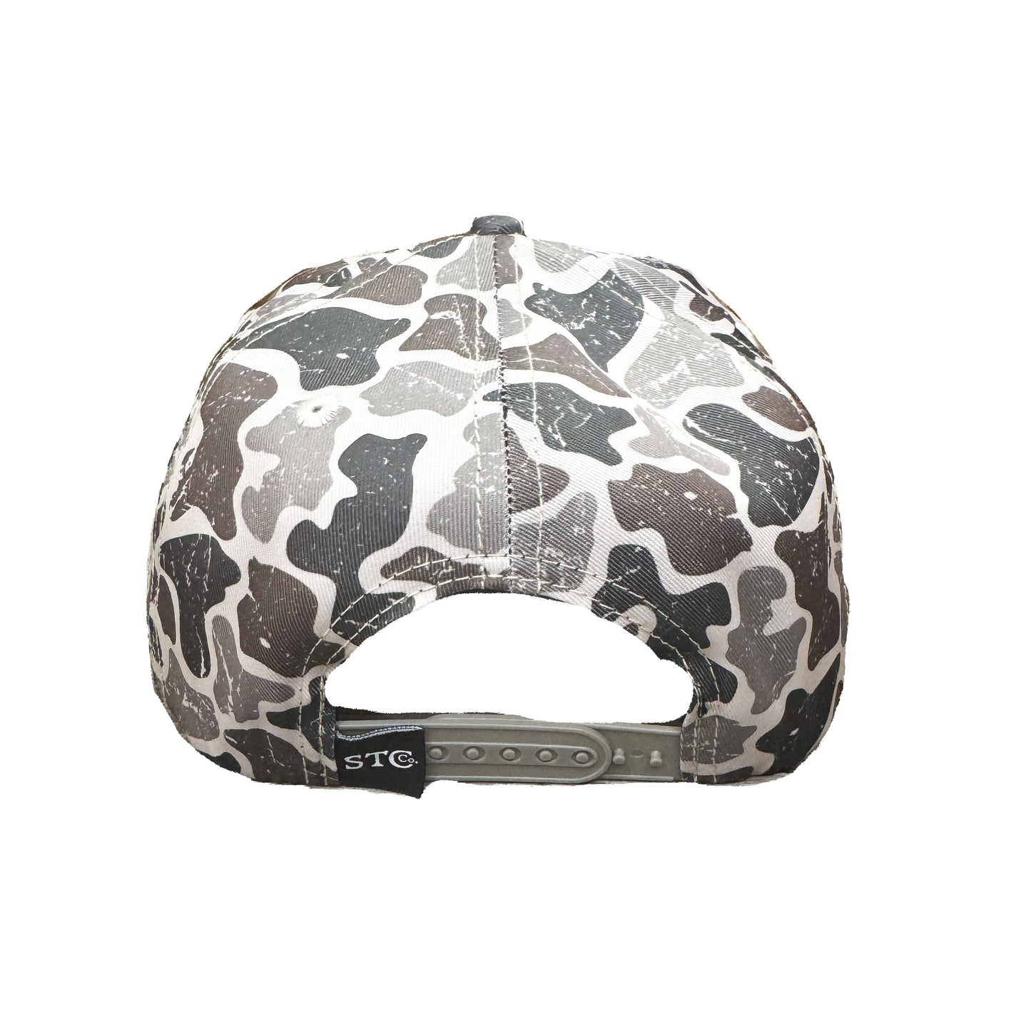 Distressed Grey Camo Rope Cap
